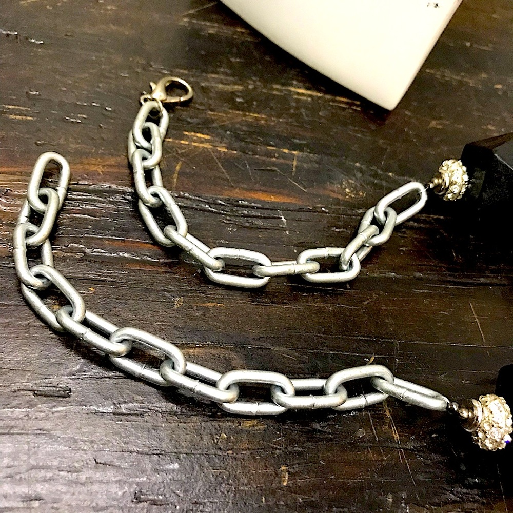 Geometric Statement Necklace - Picture 3 of 4